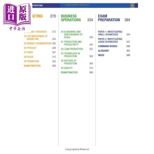 【中商原版】Edexcel International GCSE (9-1) Business Student Book 培生爱德思IGCSE(9-1)商务教材课本 商品图3