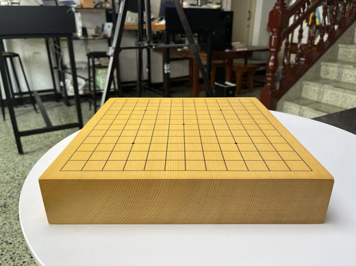 6厘米厚新榧独木小棋盘（一面13路一面9路）画线。 商品图0