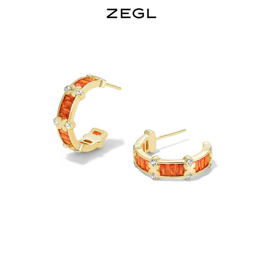 ZEGL设计师本命年系列如意兔C型耳环女耳钉925银针小众秋冬耳饰品 商品图3