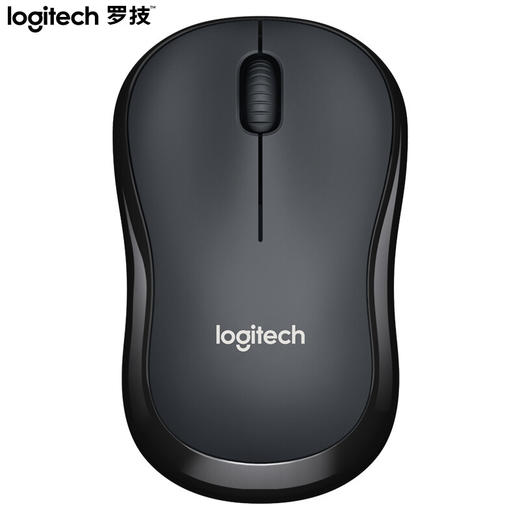 罗技（Logitech）M220 轻音鼠标 无线鼠标 办公鼠标 对称鼠标 带无线微型接收器 灰黑色 商品图0