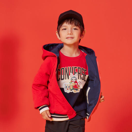 CONVERSE 春 大童 小童 婴童 夹克 CNVB-MW-D496 商品图4