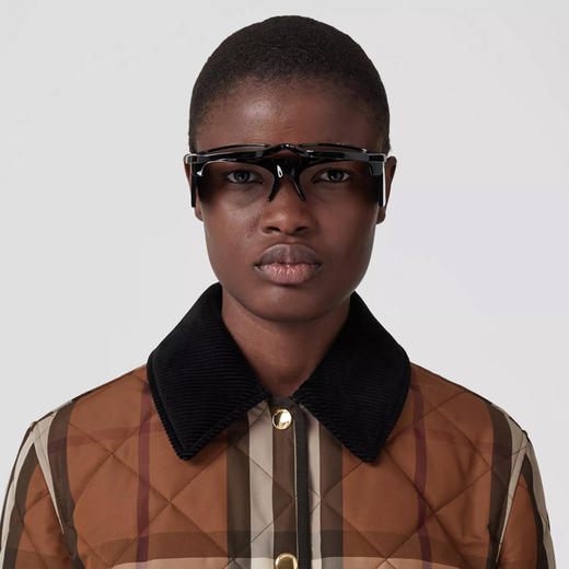 BURBERRY 巴宝莉 女士格纹菱形绗缝尼龙外套棉服 格子 8060487 A8900 商品图1