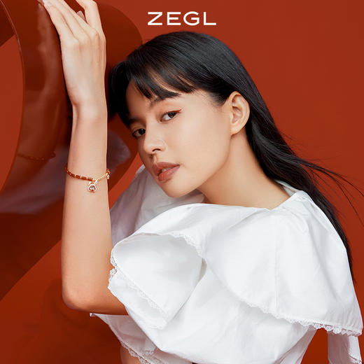 ZEGL设计师本命年系列如意兔子竹节手链女ins小众设计红玛瑙手饰 商品图1
