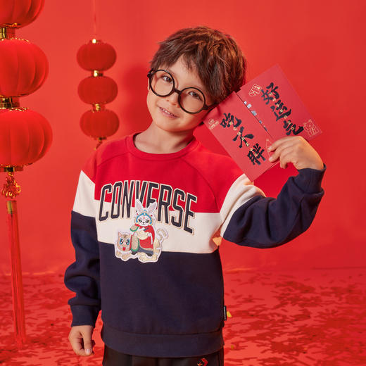 CONVERSE 春 大童 小童 卫衣 CNVB-FW-D500 商品图3