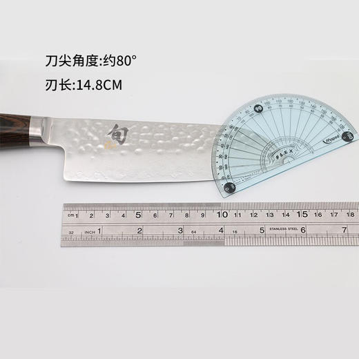 日本进口旬尊贵系列小三德刀 切菜刀 大马士革钢刀(140mm) TDM-0727 商品图7