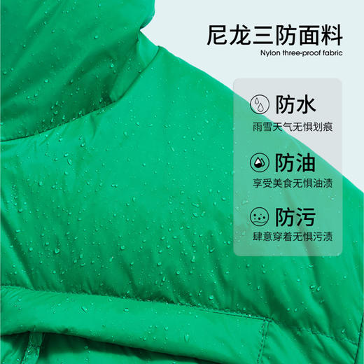 西遇立领羽绒服女2023年冬季新款韩版保暖加厚短款上衣开衫外套12020976 商品图4
