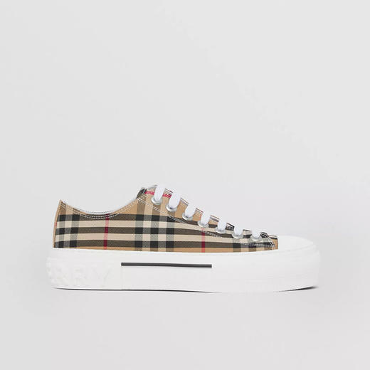 BURBERRY 巴宝莉 女士 Vintage 格纹棉质休闲运动鞋 格子 8050506 A7028 商品图0