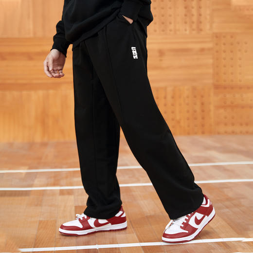 UZIS运动裤男针织直筒宽松篮球运动长裤跑步健身休闲加绒卫裤切割 商品图1