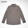 【名盾】LOYOU/朗逸秋冬新款男士衬衫翻领休闲衬衫外套 商品缩略图4