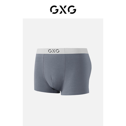 GXG奥莱【单条装】 80支莫代尔男士内裤桑蚕丝抑菌内档平角裤 商品图1