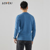 【名盾】LOYOU/朗逸2022秋冬新款男士圆领羊毛衫休闲百搭格纹毛衫打底衫 商品缩略图3