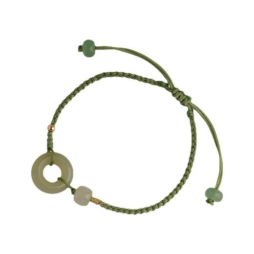 六鑫珠宝 素雅和田玉手绳复古国潮 商品图4