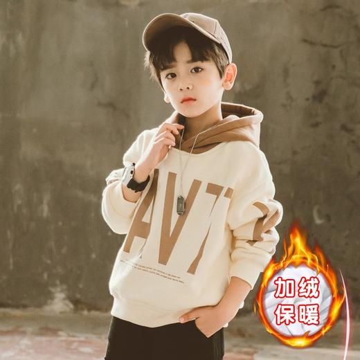 MLY-9-16 儿童装男童冬装加绒卫衣一体绒秋冬款2022新款男孩冬季加厚连帽潮 商品图6