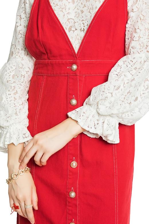 OCTAVIA 红白拼色两件套连衣裙 3961 商品图4