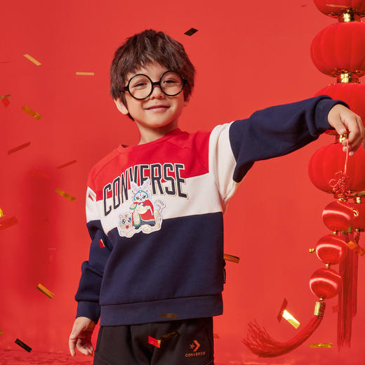 CONVERSE 春 大童 小童 卫衣 CNVB-FW-D500 商品图2