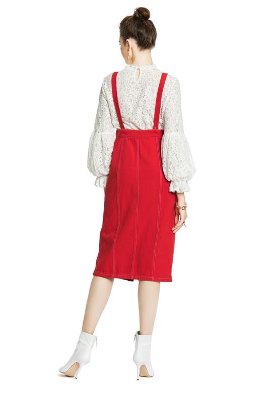 OCTAVIA 红白拼色两件套连衣裙 3961 商品图3