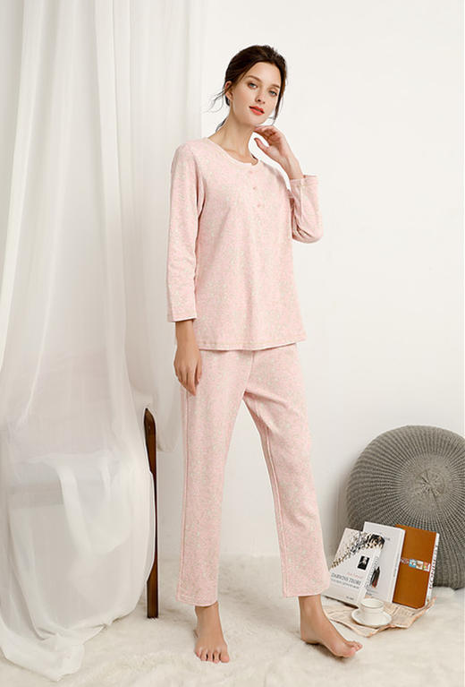 5F Ahpeena爱比娜 纯棉提花家居套装 商品图2