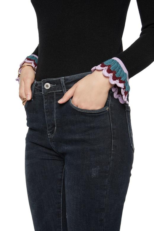 MCCOY 仿旧中腰微喇牛仔裤 6017 商品图2