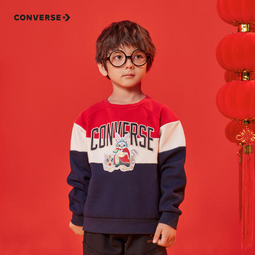 CONVERSE 春 大童 小童 卫衣 CNVB-FW-D500 商品图0