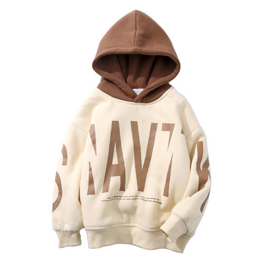 MLY-9-16 儿童装男童冬装加绒卫衣一体绒秋冬款2022新款男孩冬季加厚连帽潮 商品图4