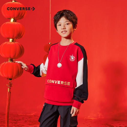 CONVERSE 春 大童 小童 卫衣 CNVN-FW-D692 商品图0