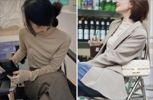 【舒服的一塌糊涂！】羊毛美雅碧蛋白精华打底衫  细腻亲肤  半高领 圆领 堆堆领 洋气薄款 商品图1