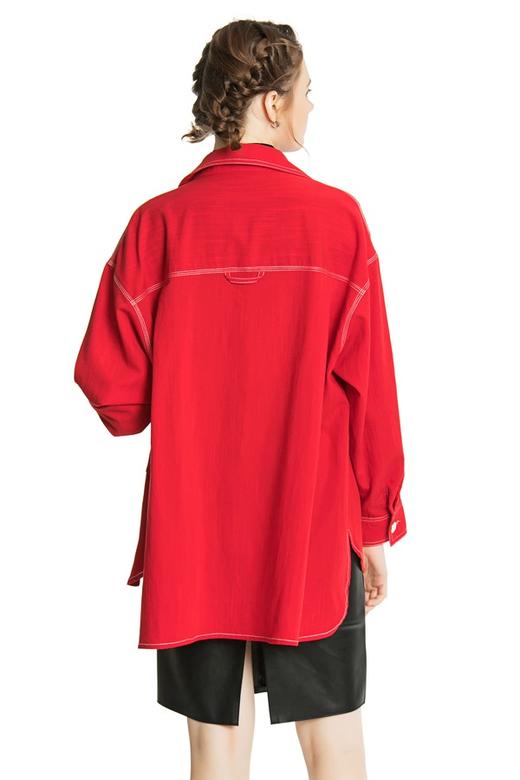 AVA 红色明线装饰衬衣 3963 商品图3