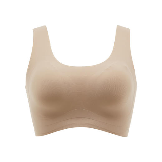 都市丽人Vbra内衣无尺码薄背心式泳布文胸无排扣无钢圈LB36K5 商品图6