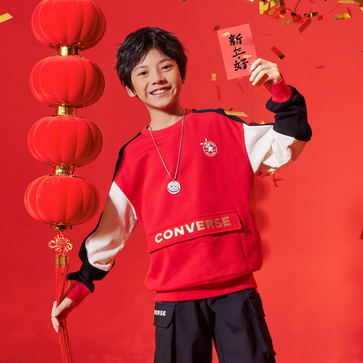 CONVERSE 春 大童 小童 卫衣 CNVN-FW-D692 商品图1