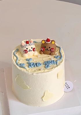 【臻品系列】-【两小只】情人节，七夕，520蛋糕