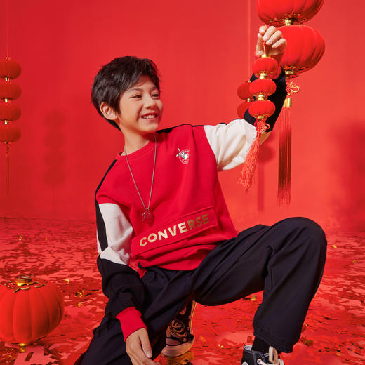 CONVERSE 春 大童 小童 卫衣 CNVN-FW-D692 商品图3
