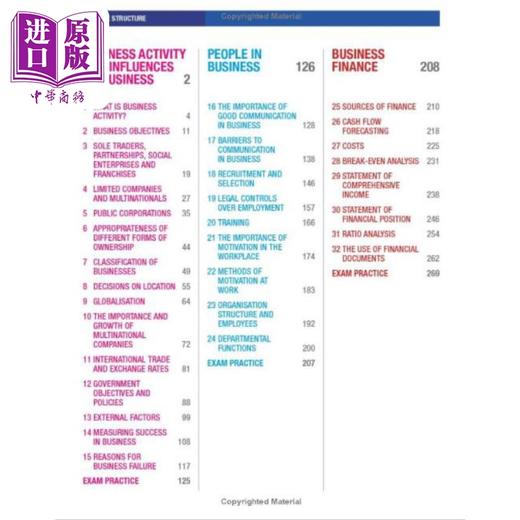 【中商原版】Edexcel International GCSE (9-1) Business Student Book 培生爱德思IGCSE(9-1)商务教材课本 商品图2