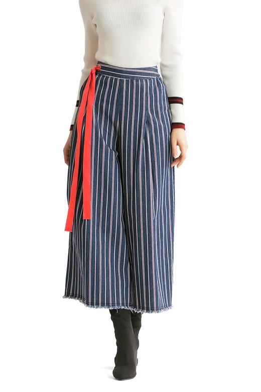 ELLA JADE 条纹阔腿牛仔裤 344 商品图2