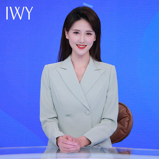 IWY/浅色西装套装女秋冬季修身商务主持人正装西服职业装美容院工作服CP12307 商品图3