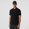 【四】BURBERRY 巴宝莉 男士TB专属标识装饰珠地网眼布棉质 Polo 衫 黑色 8055228 A1189 商品缩略图1