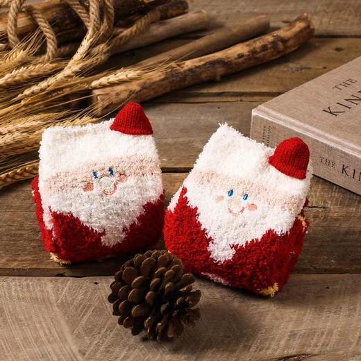  秋冬加厚保暖地板袜 圣诞家居袜子女 卡通可爱睡眠袜gjl15 商品图2