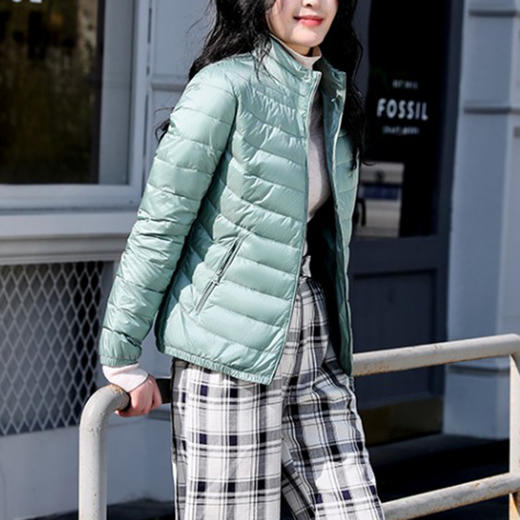 裁缝学苑AX21轻薄羽绒服纸样女装短款立领修身外套服装打板裁剪图 商品图2