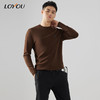 【名盾】LOYOU/朗逸秋冬新品男士羊毛衫圆领长袖休闲纯色针织打底衫 商品缩略图0