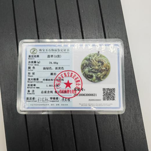 翡翠龙牌项链 商品图1