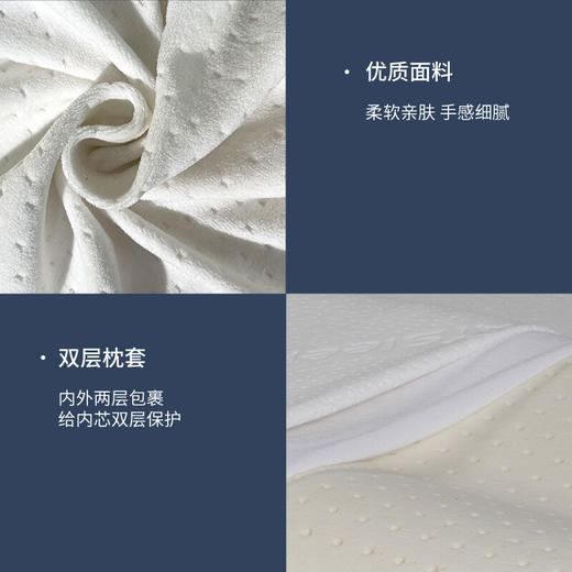 睡眠博士 泰国乳胶枕原装进口天然乳胶枕头成人泰国乳胶枕头芯 橡胶枕芯 成人颈椎枕头睡眠枕头 95%乳胶含量 商品图6