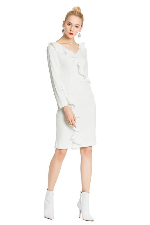 OCTAVIA 荷叶边装饰连衣裙 3945 商品图0