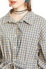 URBAN REVIVO 格纹系带连帽衬衫裙 4200 商品缩略图4