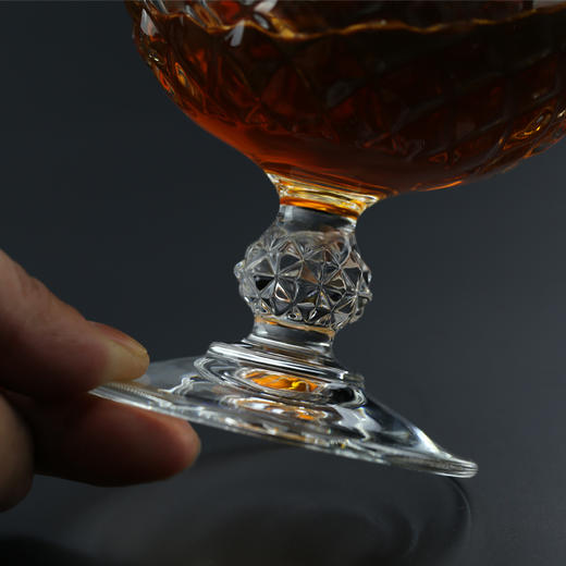 法国进口CDA长胜白兰地酒杯xo洋酒杯家用高端水晶玻璃杯干邑烈酒杯6头套装320ml 商品图3