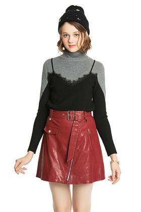 SUMMER & SAGE 假两件高领上衣 3600