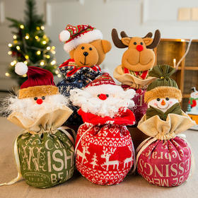 圣诞节装饰品圣诞礼物袋圣诞糖果袋平安果袋圣诞苹果袋圣诞手提袋gjl35