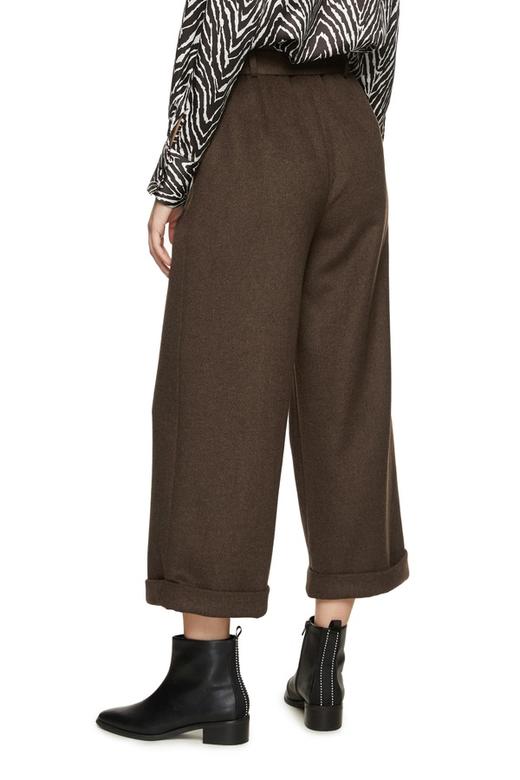 AVA 复古束腰羊毛高腰长裤 8359 商品图1