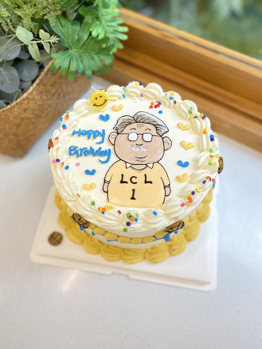 手绘男士奶油蛋糕 下单前请仔细阅读商品详情 商品图0