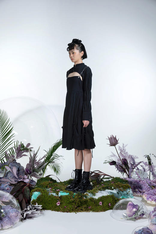 女士梭织连衣裙 商品图1