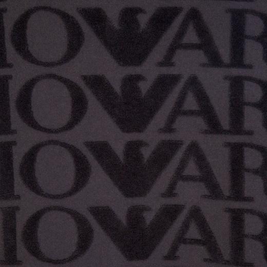 【新品速递】Emporio Armani 男士黑色全身提花徽标拉链软绒外套 6L1MN1 商品图3