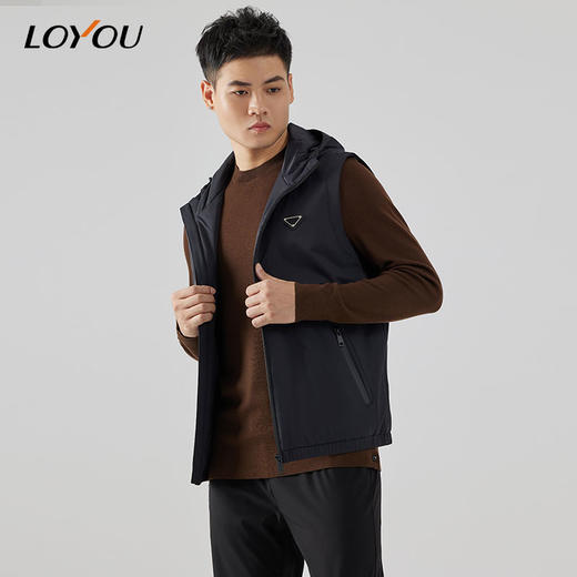 【名盾】LOYOU/朗逸秋冬新款男士羽绒马甲背心休闲百搭无袖外套 商品图0